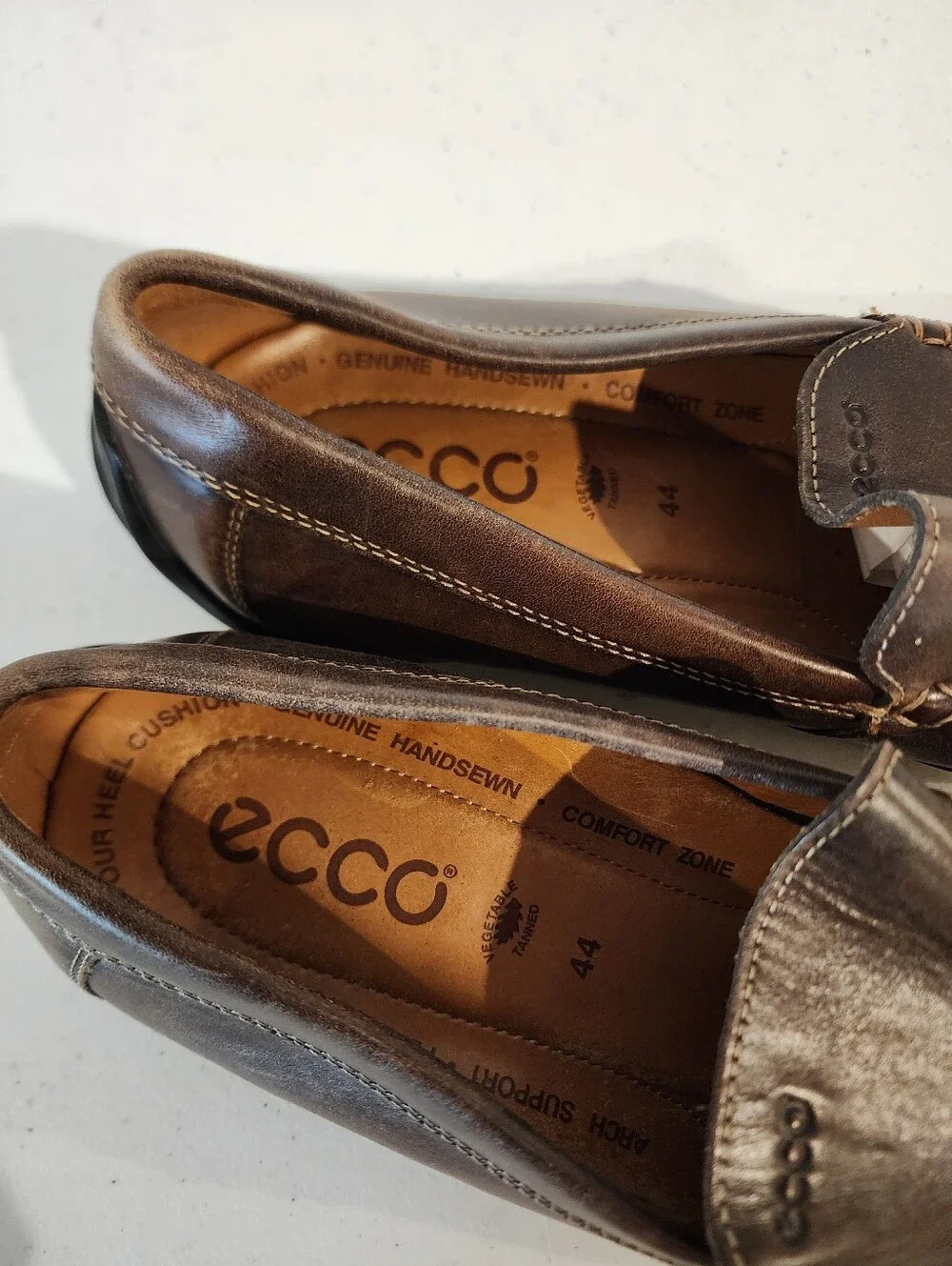ECCO Classic Moc 2.0 Slip-On Driving Loafers Size US 10 / 10.5 EU 44 Shoes Brown